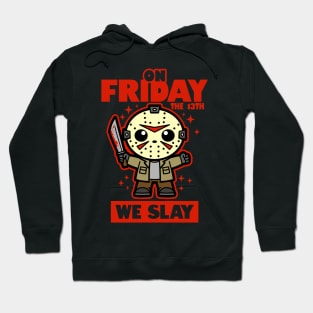 Cute Kawaii Funny Slay Slasher Cartoon Meme Hoodie